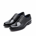 Franco Banetti Black Two-Tone Patent & Matte Oxford