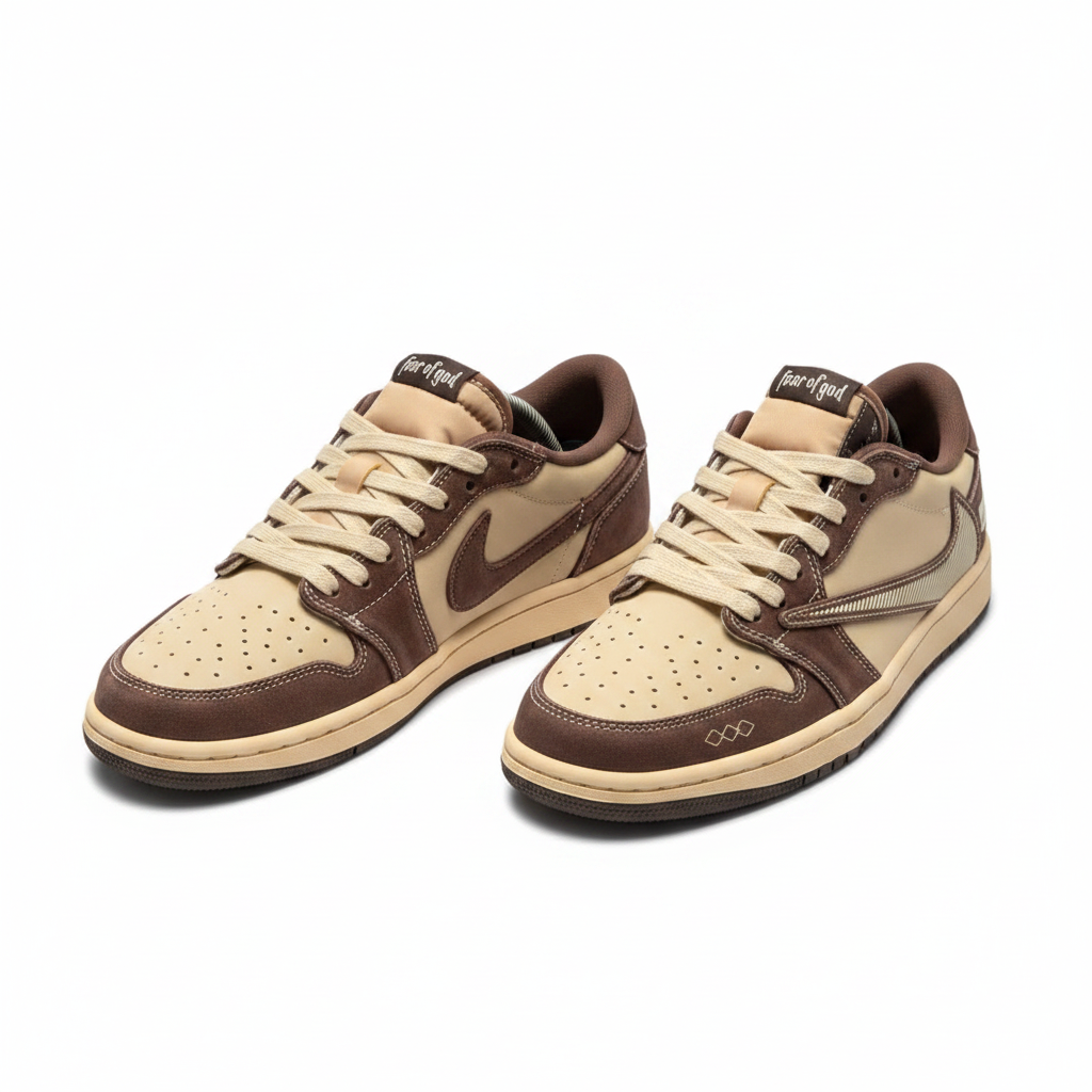 Air Jordan 1 Low x Fear of God Cream Brown