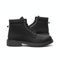 All-Black Nubuck Leather Work Boot