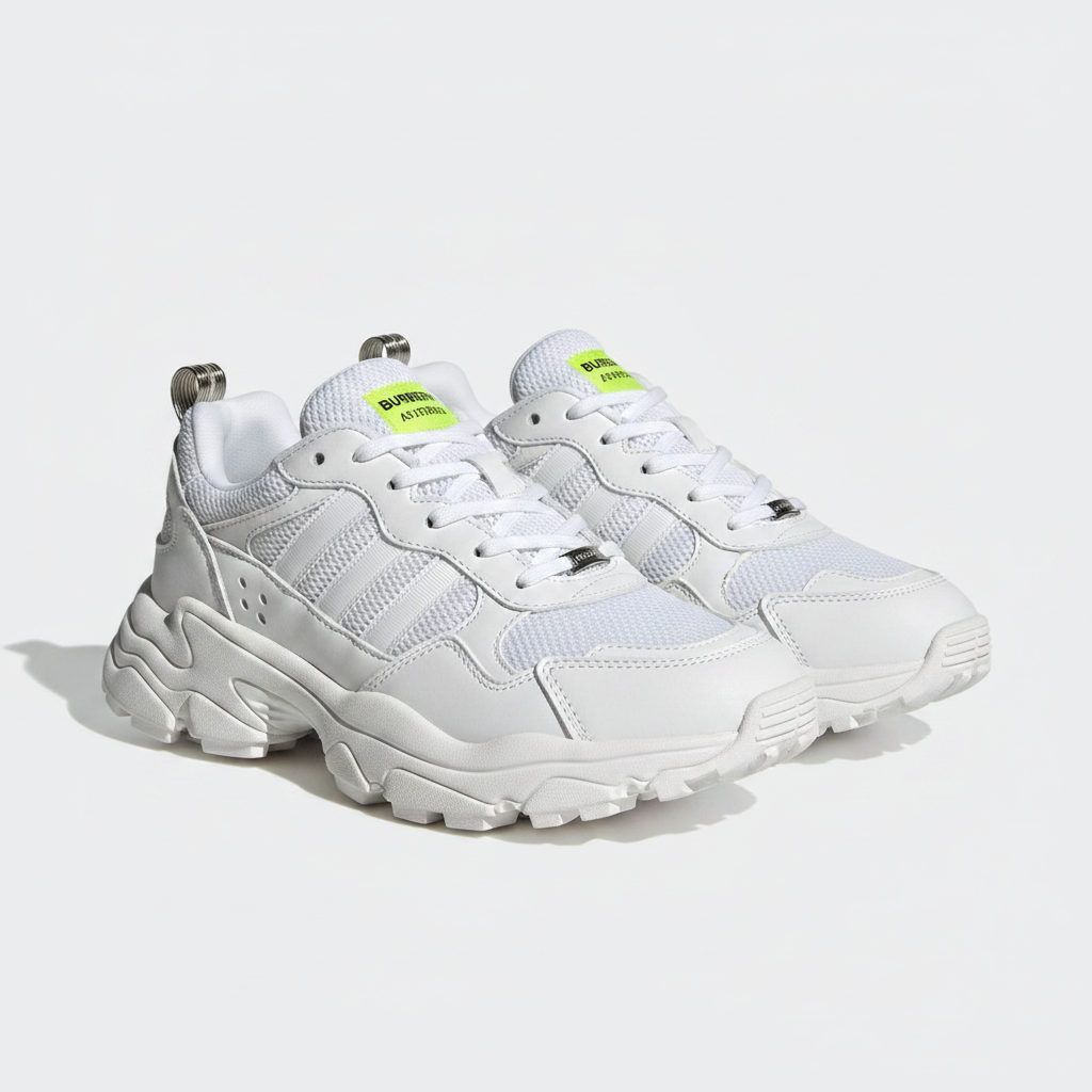 Adidas x Burberry Chunky Sneakers – Triple White
