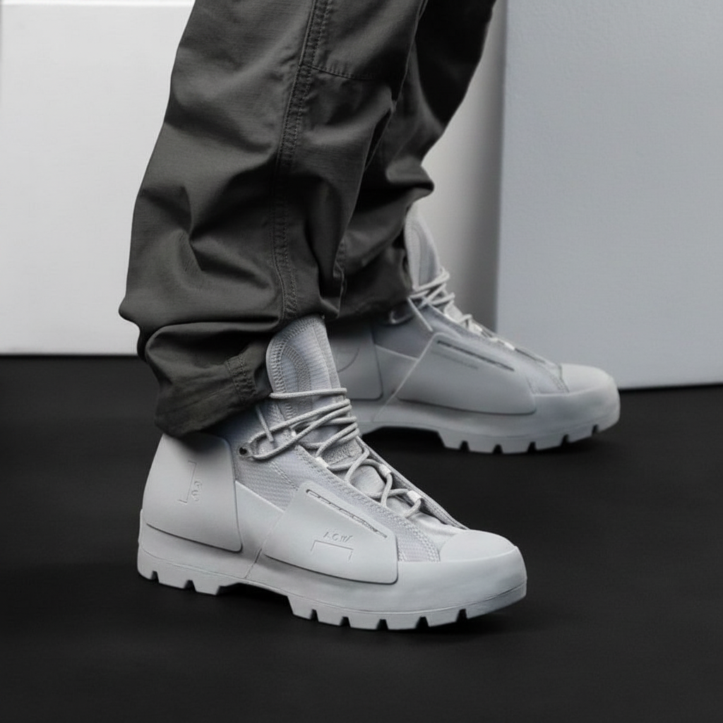 Tactical High-Top Sneaker Boots Grey