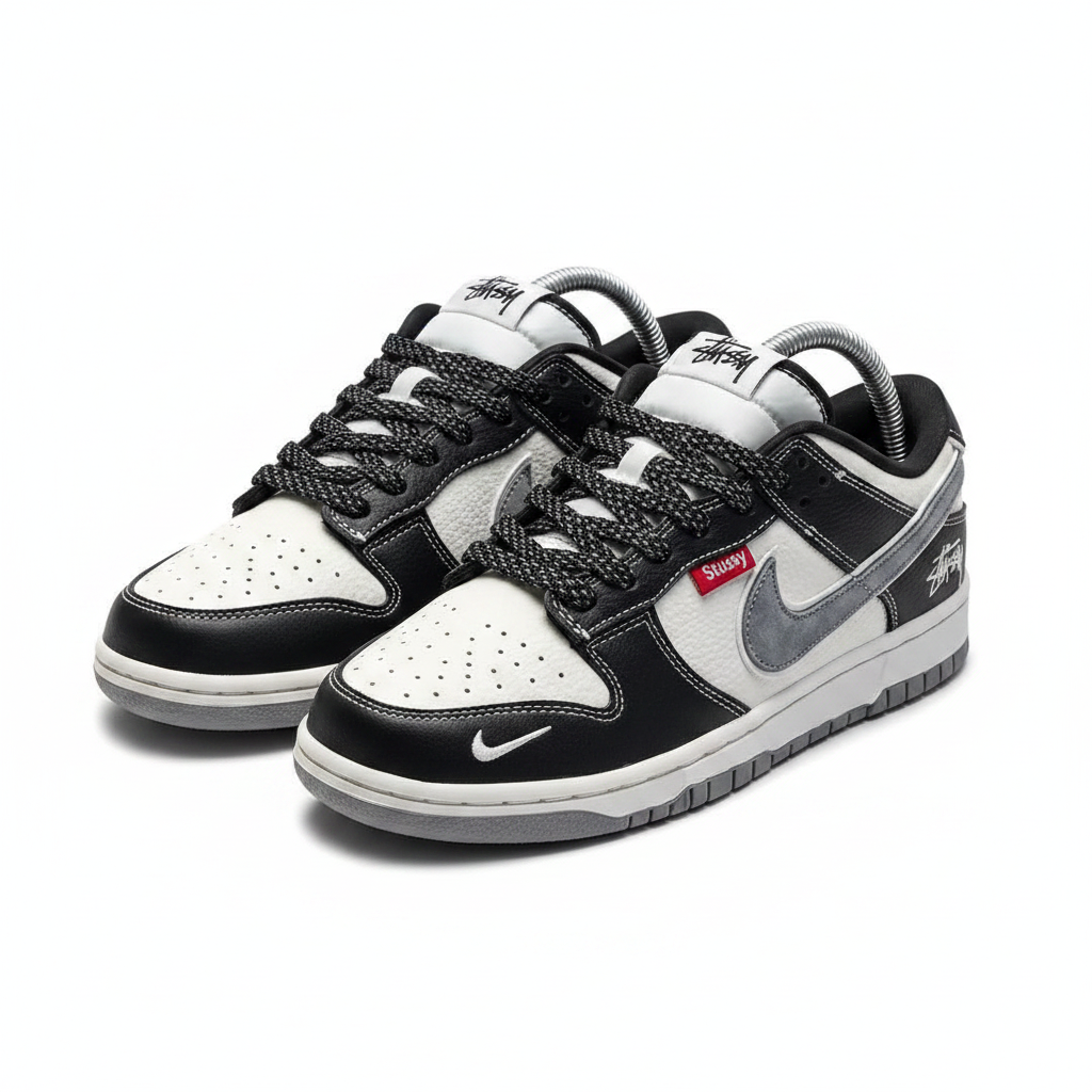 Nike SB Dunk Low x Stussy Black/White/Grey