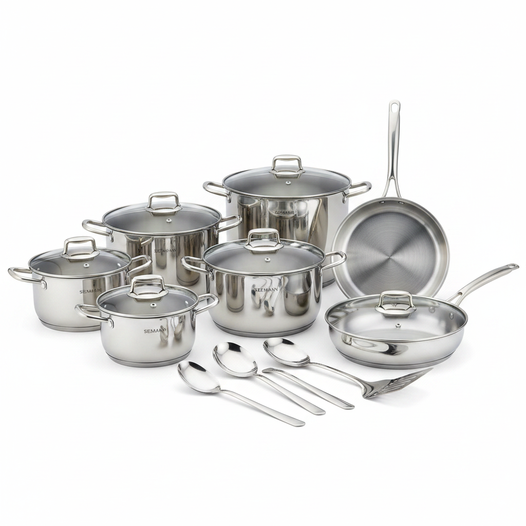 Seemann 12-Piece Stainless Steel Cookware Set