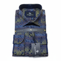 Presidential Men's Dress Shirt – Navy Gold Paisley