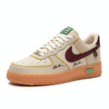 Nike Air Force 1 Low x Panda Pranks Beige/Burgundy