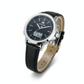 Matturi Analog-Digital Watch – Black Leather Strap