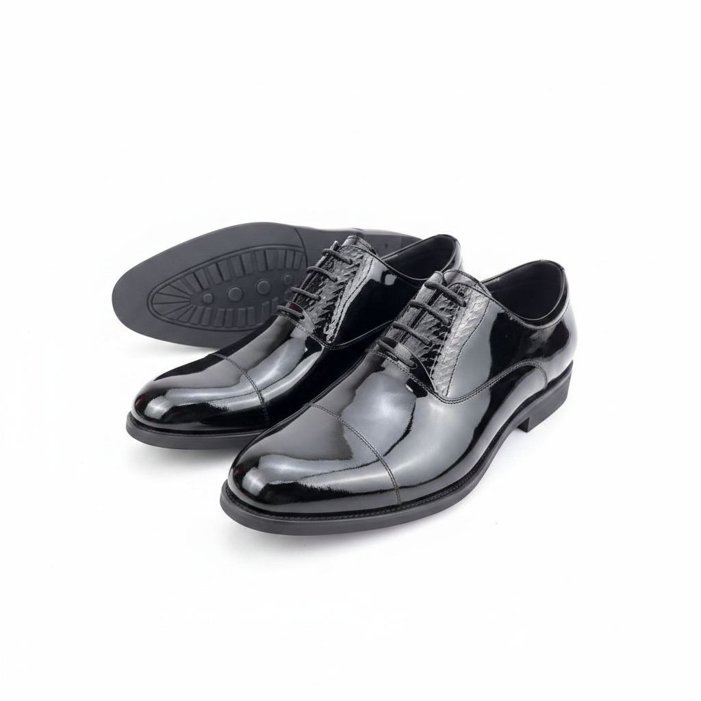 Franco Banetti Patent Leather Oxford Shoes