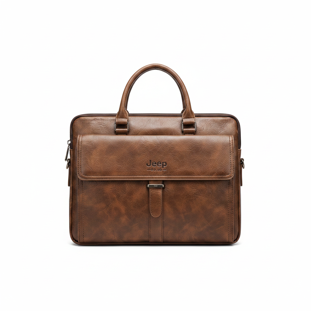 Jeep Buluo Leather Briefcase