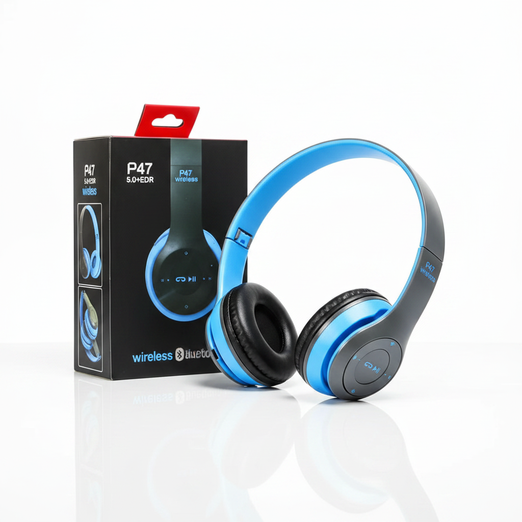 P47 Wireless Bluetooth Headphones 5.0+EDR