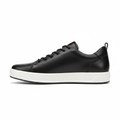 ECCO Black Leather Low-Top Sneaker