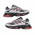 New Balance 9060 Sneakers – Grey, Black & Red