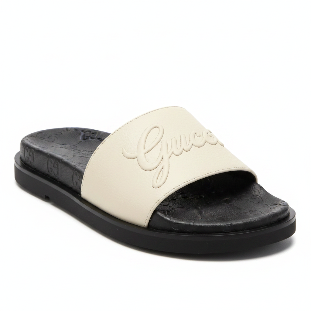 Gucci GG Script Logo Slide Sandal