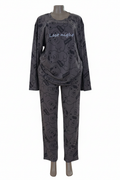 Ladies Last Night Bear Print Pajama Set