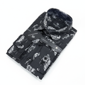 Presidential Men's Dress Shirt – Black Baroque