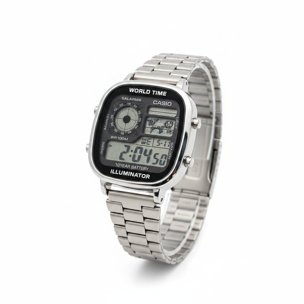 Casio World Time Illuminator Digital Watch