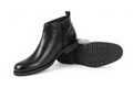 Black Leather Monk Strap Ankle Boots