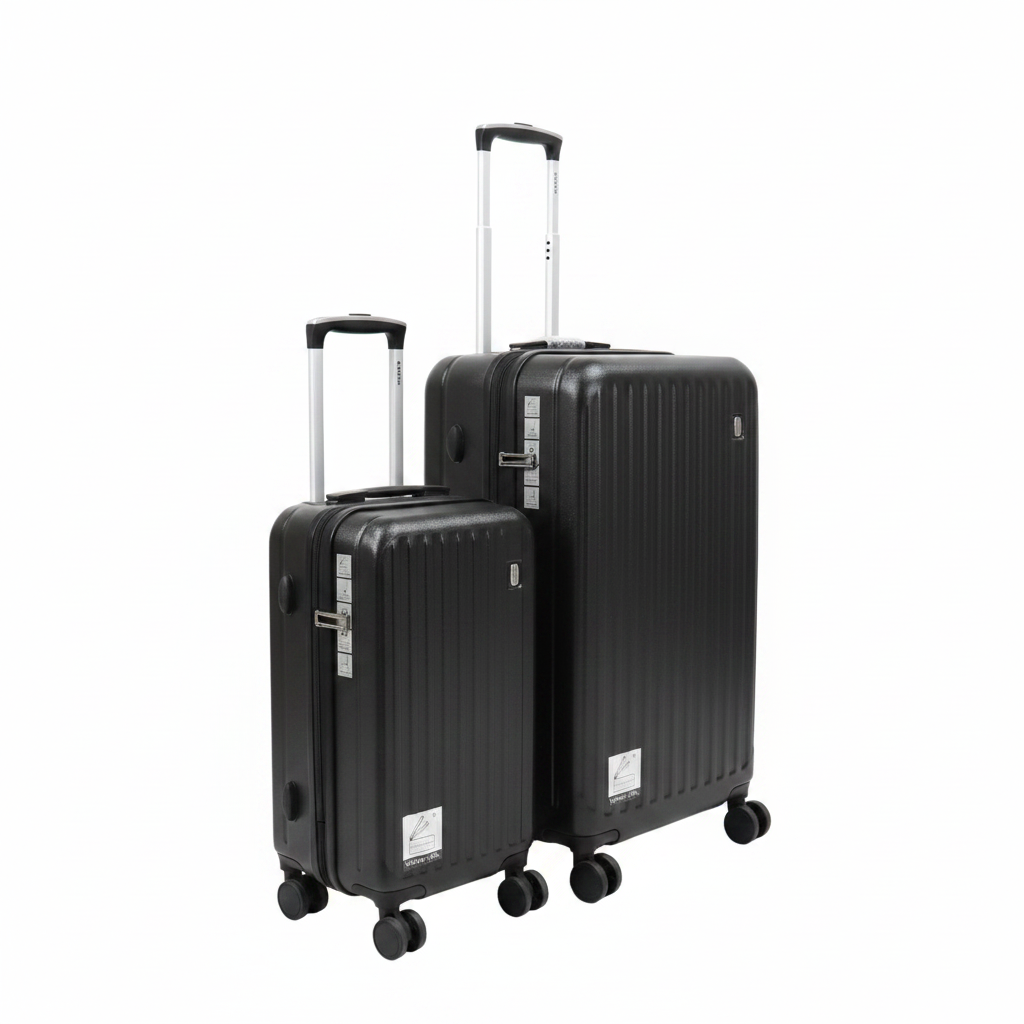 2pcs Hardshell Luggage Set – Black