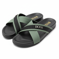 Hugo Boss Cross-Strap Slide Sandals