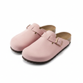 Birkenstock Boston Pink Suede Clog Mules