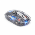 Classic Transparent Wireless Mouse with LED Light