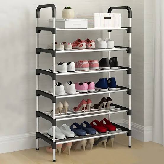 6-Tier Metal Shoe Rack Organizer
