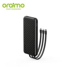 Oraimo Slice Link 10,000mAh Powerbank with 3 Inbuilt Cables