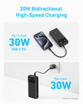 Anker 30W 20,000mAh Powerbank with Built-in USB-C Cable & Lanyard