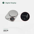 Green Lion digital kitchen scale with stainless steel platform and circular LED display
