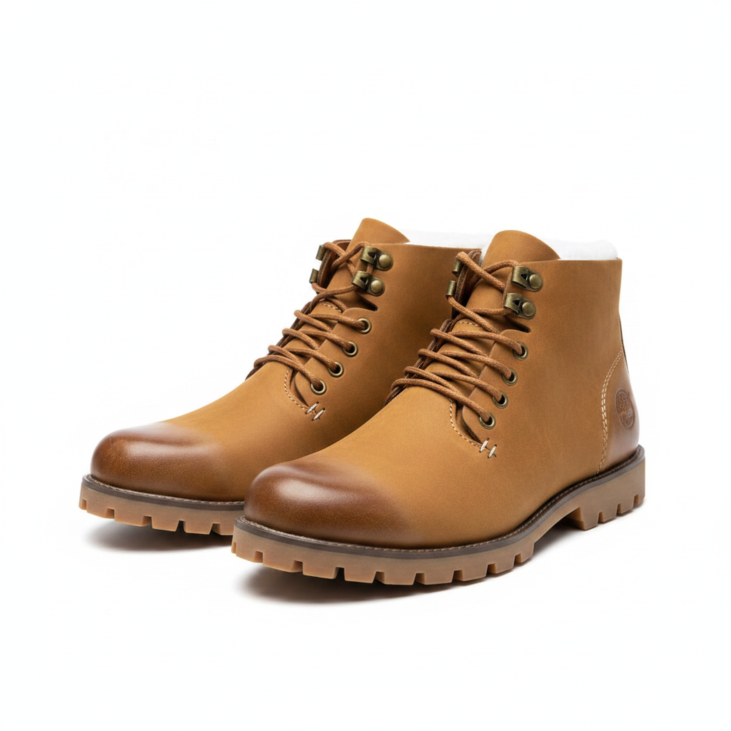 Men’s Tan Leather Ankle Boots