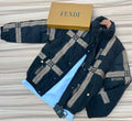 Men's Black Tartan Check Puffer Jacket