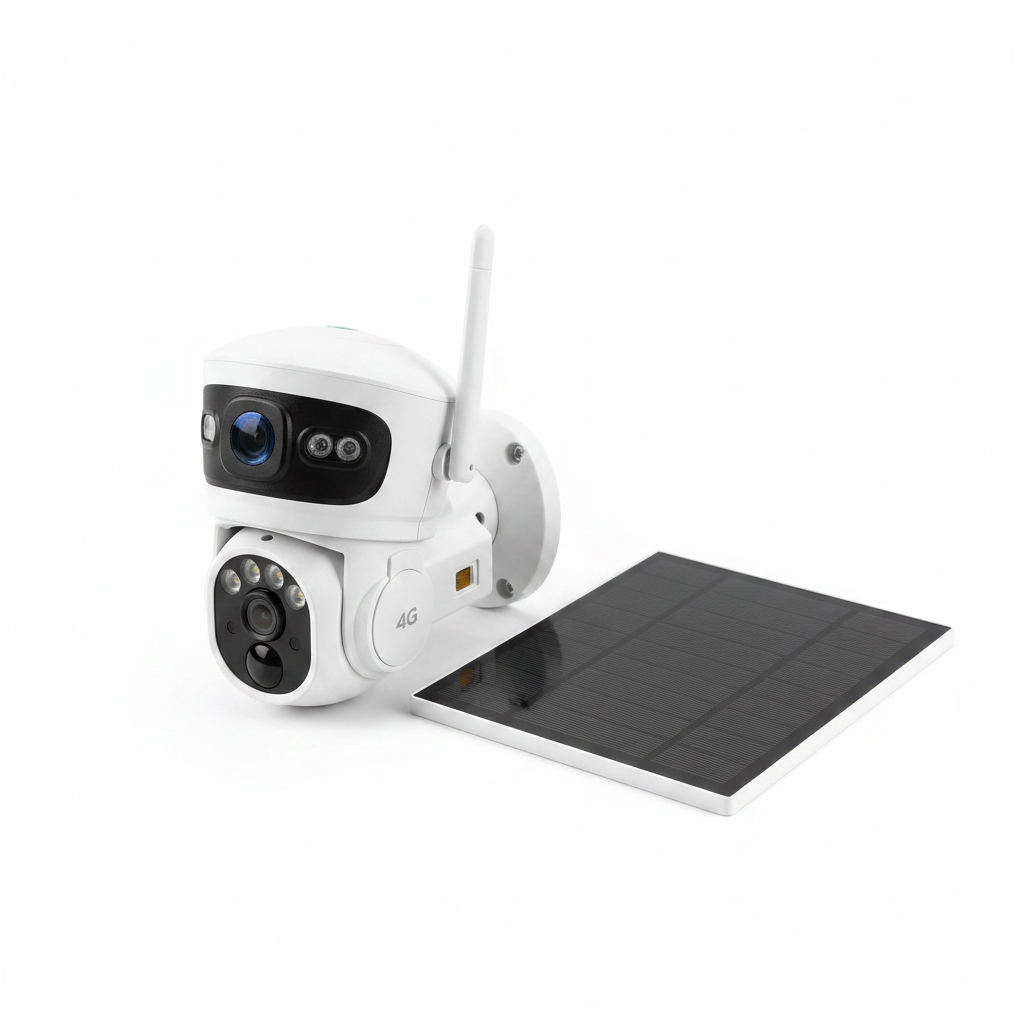 New View Dual Lens 4G SIM Card Solar Camera