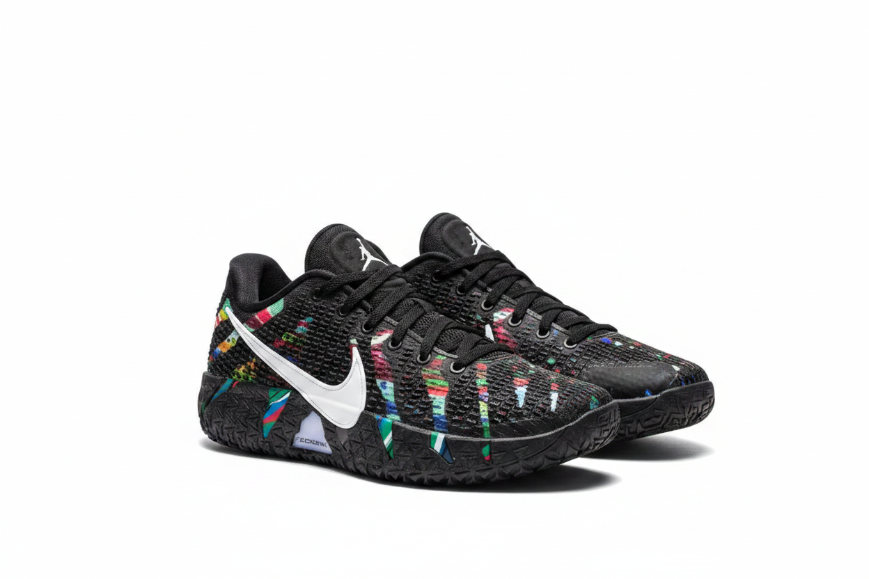 Jordan Black Multicolor Basketball Shoes