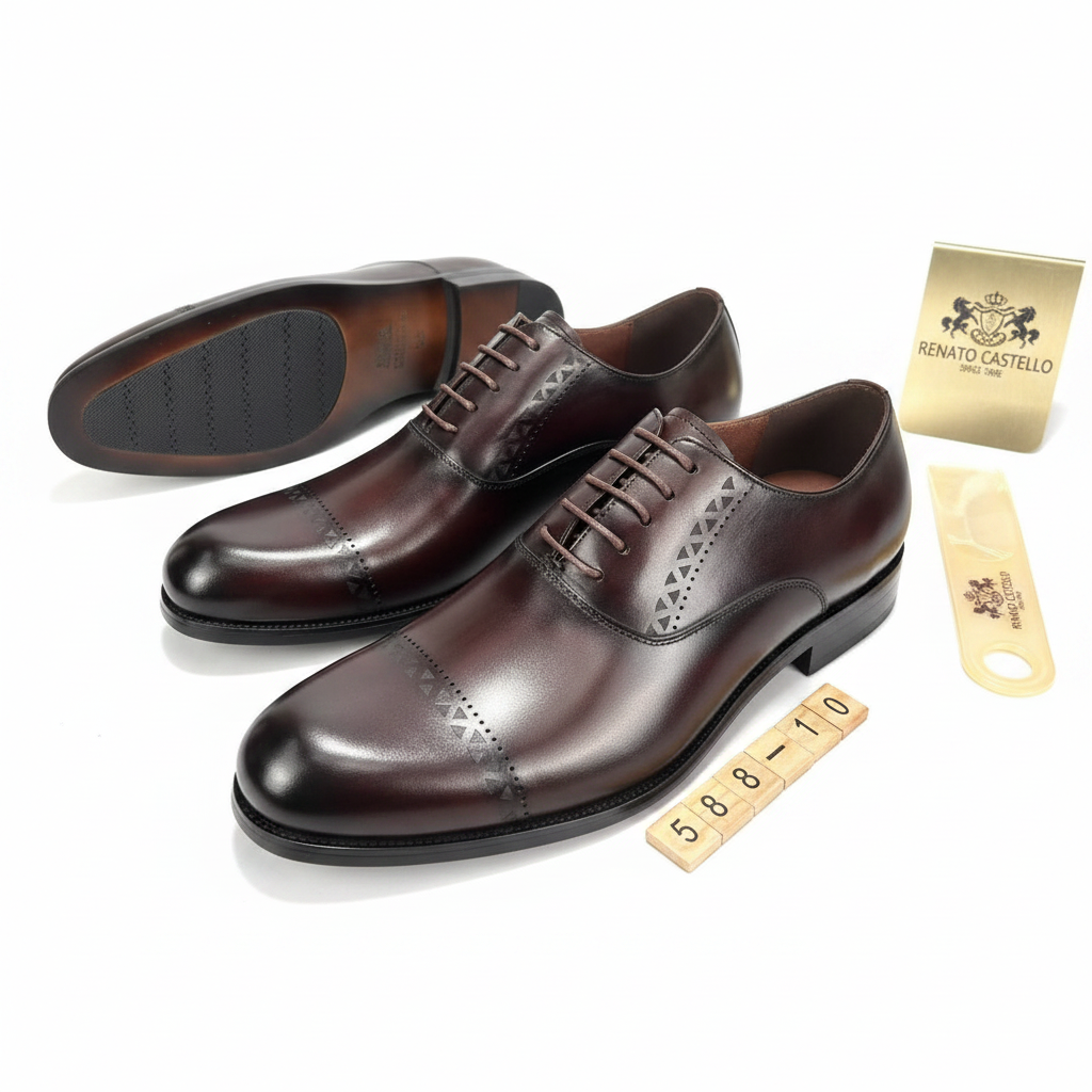 Renato Castello Men's Oxford Shoes - Model 588-10