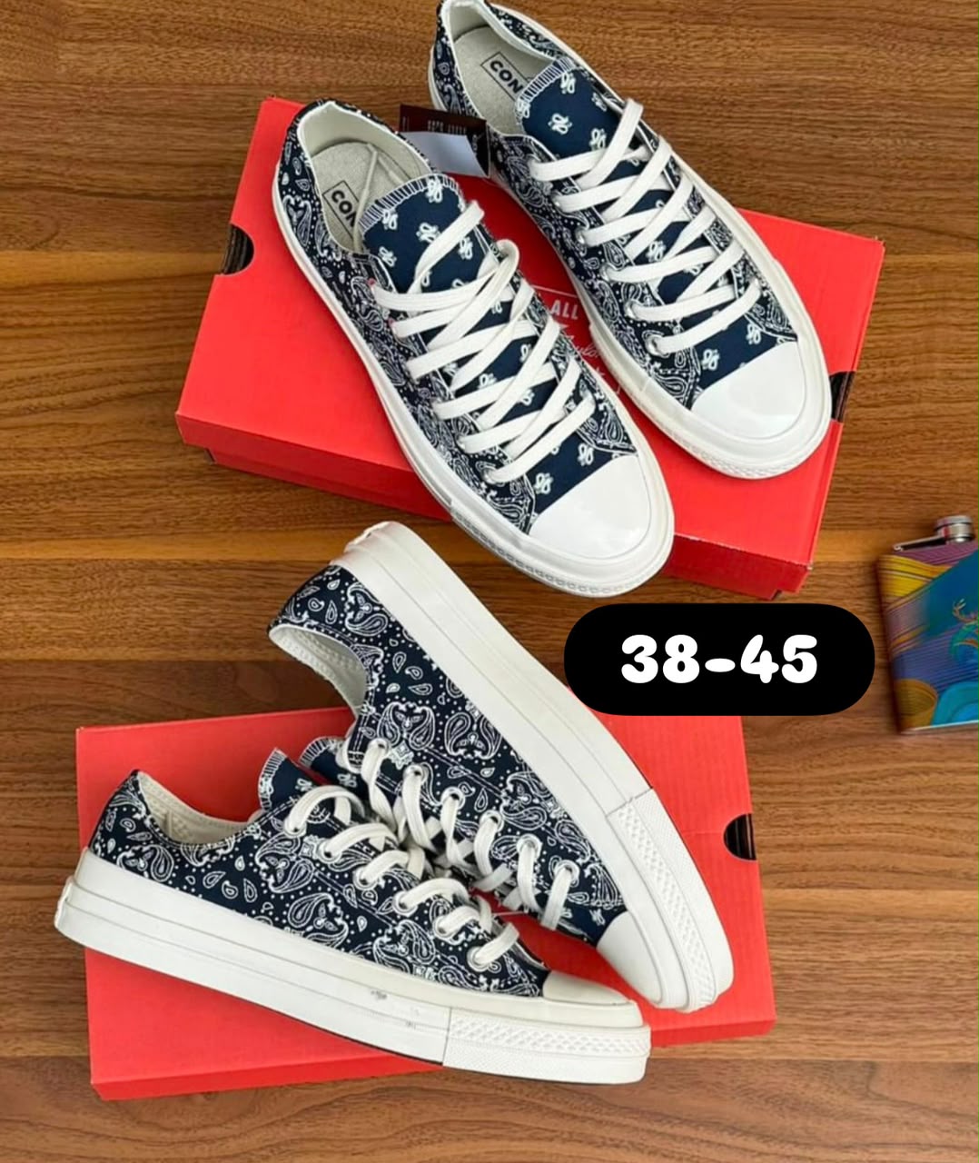 Converse Chuck Taylor All Star Low-Top Paisley Bandana Navy
