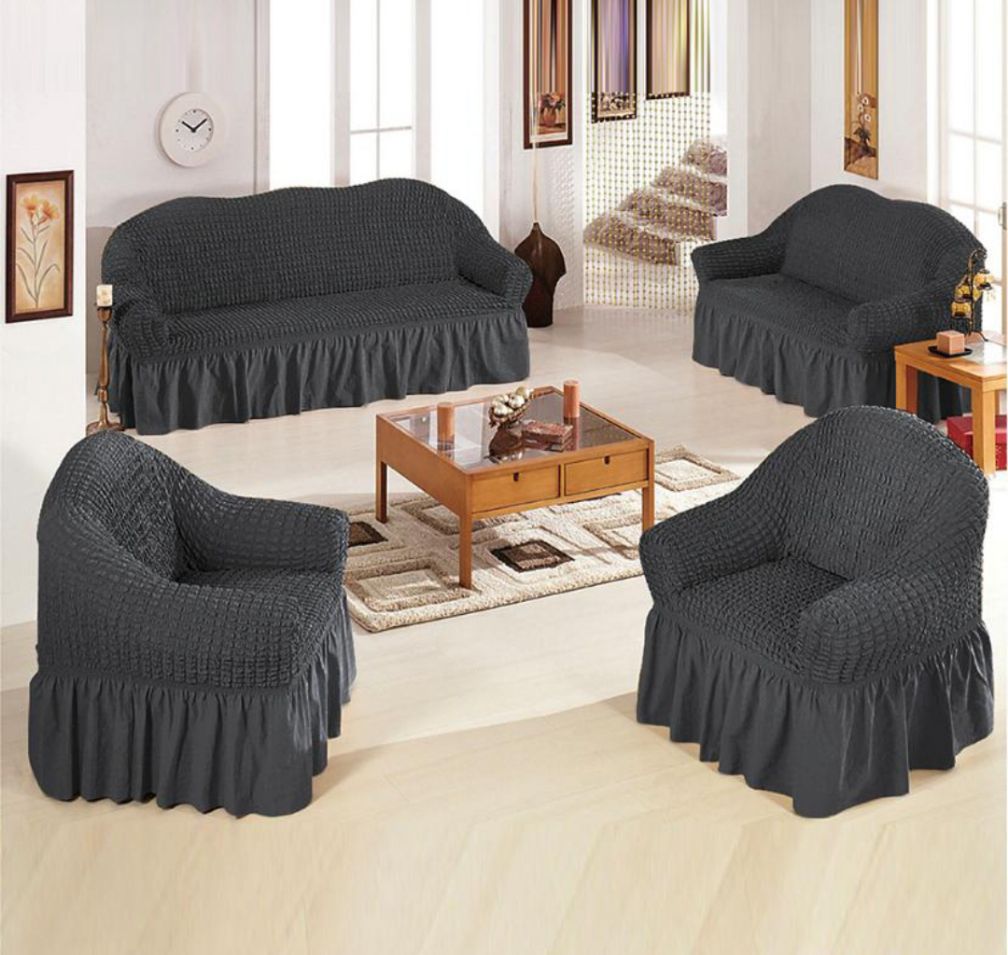 Seersucker Sofa Cover – 1 Seater
