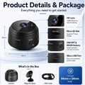 Mini HD Spy Camera 1080P product details and package contents